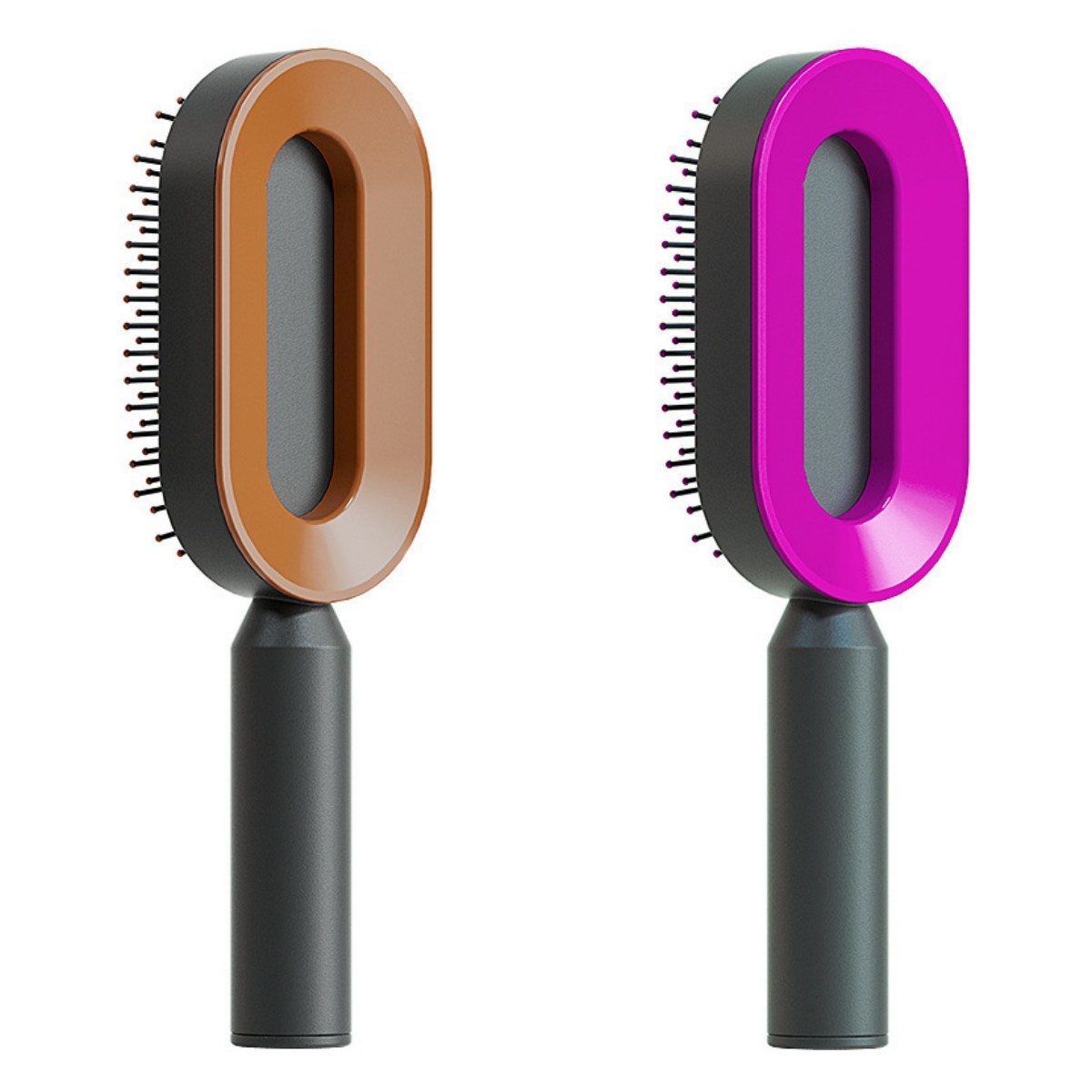 Self Cleaning Hair Brush For Women One-key Cleaning Hair Loss Airbag Massage Scalp Comb Anti-Static Hairbrush Vibrant Vaults