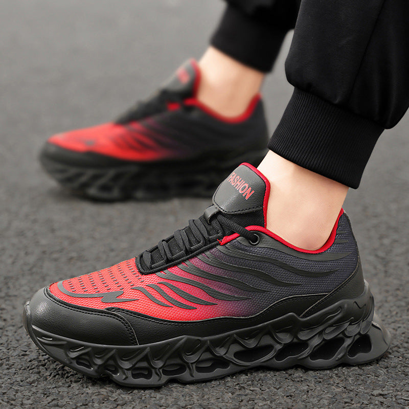 Men's Lace-up Sneakers Thick-soled Daddy Vulcanized Shoes Outdoor Running Sports Casual Shoes Vibrant Vaults