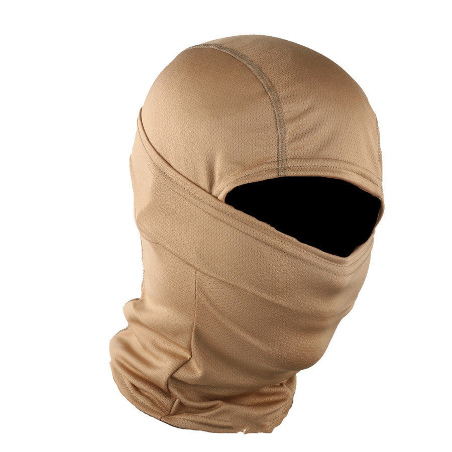 Solid Color Quick-drying Breathable Mask Tactical Protective Headgear Outdoor Cycling Full Face Protection Vibrant Vaults