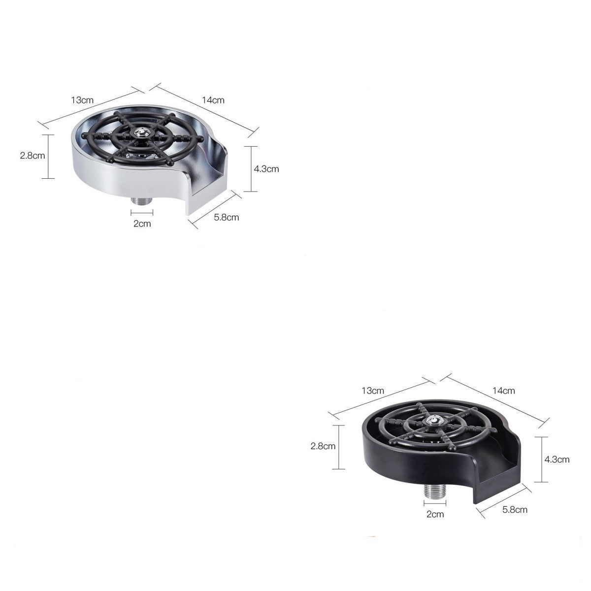 Bar Counter Cup Washer Sink High-pressure Spray Automatic Faucet Coffee Pitcher Wash Cup Tool Kitchen Vibrant Vaults