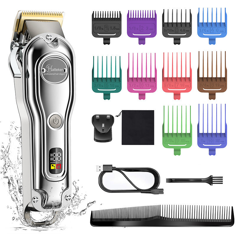 Hair Scissors Metal Machine Intelligent LED LCD Display Hair Salon Washing Electric Clipper Razor Vibrant Vaults
