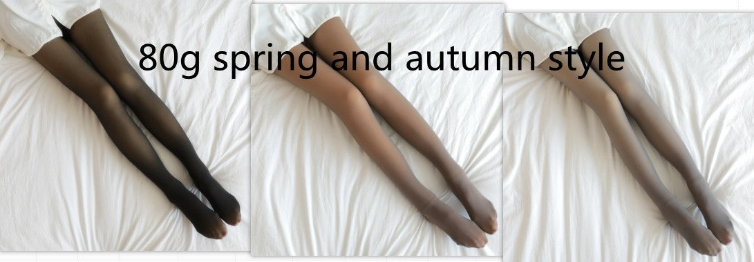 Fake Translucent Plus Size Leggings Fleece Lined Tights Fall And Winter Warm Fleece Pantyhose Women Fleece Lined Pantyhose Thermal Winter Tights Vibrant Vaults