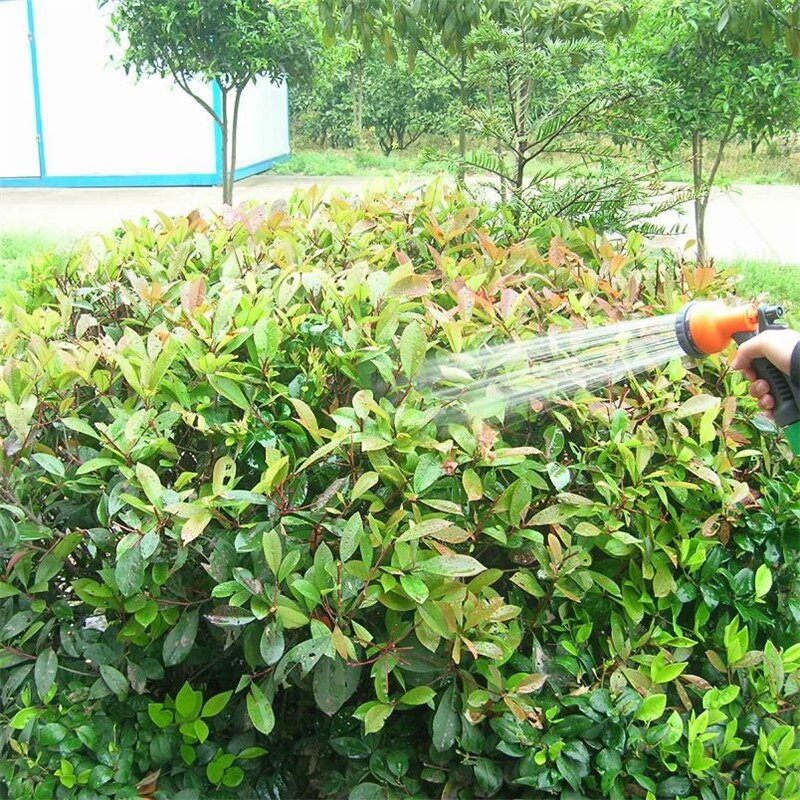 8 Pattern Garden Water Gun Hose Nozzle Mutifunctional Household Car Washing Yard Water Sprayer Pipe Tube Nozzle Sprinkle Tools Vibrant Vaults