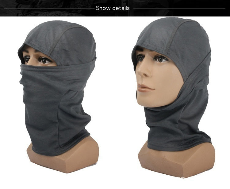 Solid Color Quick-drying Breathable Mask Tactical Protective Headgear Outdoor Cycling Full Face Protection Vibrant Vaults