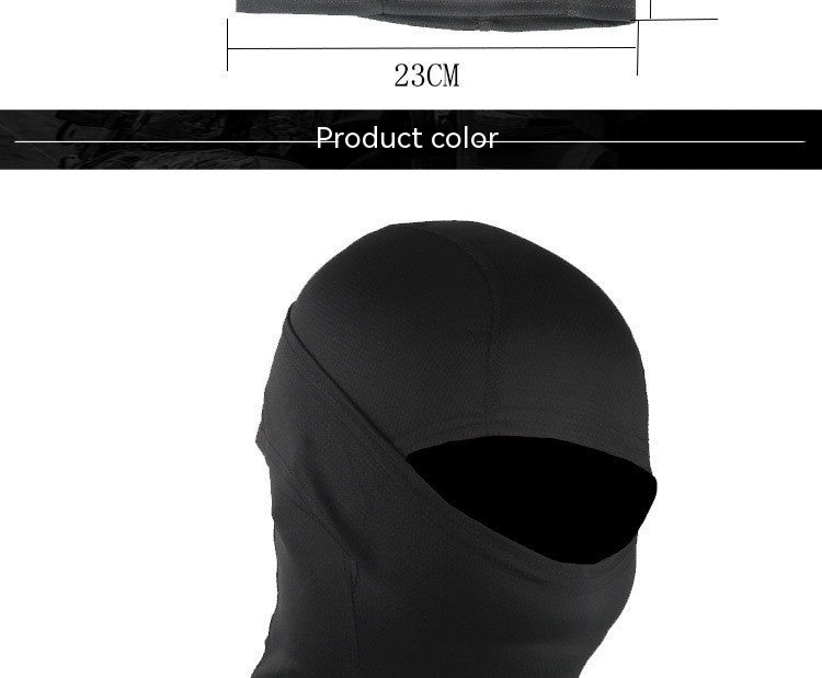 Solid Color Quick-drying Breathable Mask Tactical Protective Headgear Outdoor Cycling Full Face Protection Vibrant Vaults