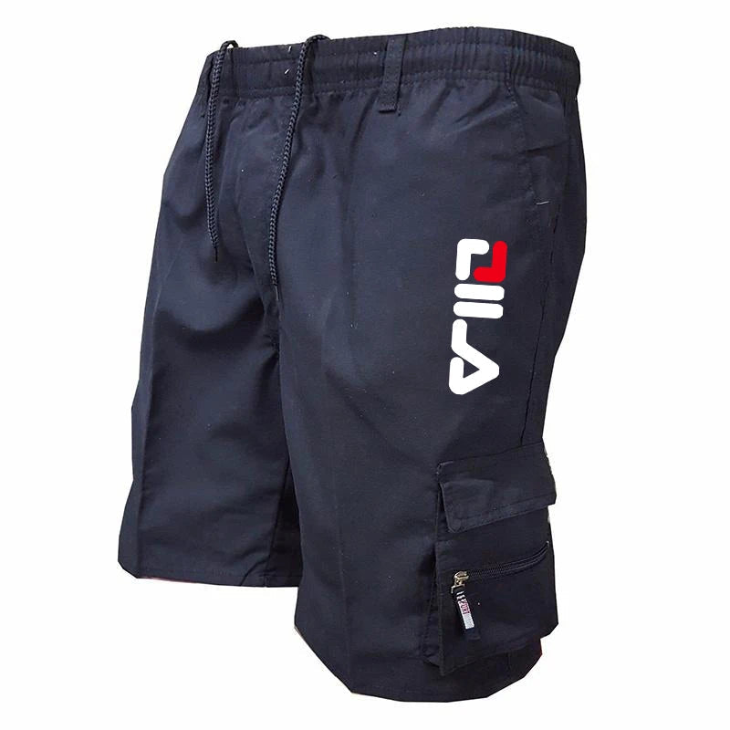 Men's Cargo Shorts Print Multiple Pockets Fashion Drawstring Loose Sportswear Summer Fitness Jogger Training Tactical Shorts Vibrant Vaults