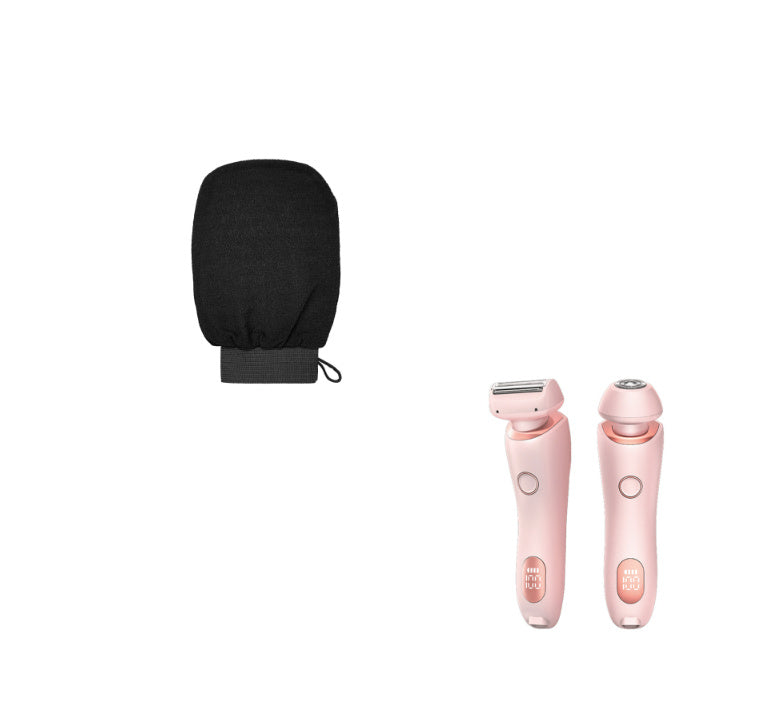 2 In 1 Hair Removal Epilator USB Rechargeable Trimmer Women Body Razor Face Leg Armpit Bikini Hand Pubic Shaver Hair Remover Vibrant Vaults