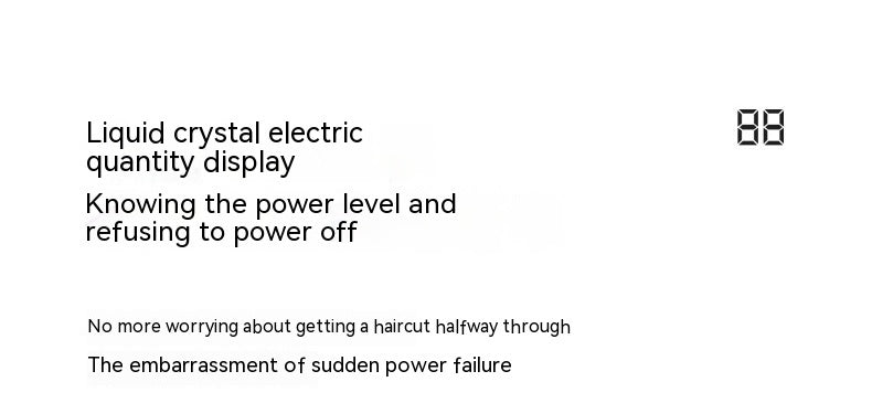 Hair Scissors Metal Machine Intelligent LED LCD Display Hair Salon Washing Electric Clipper Razor Vibrant Vaults