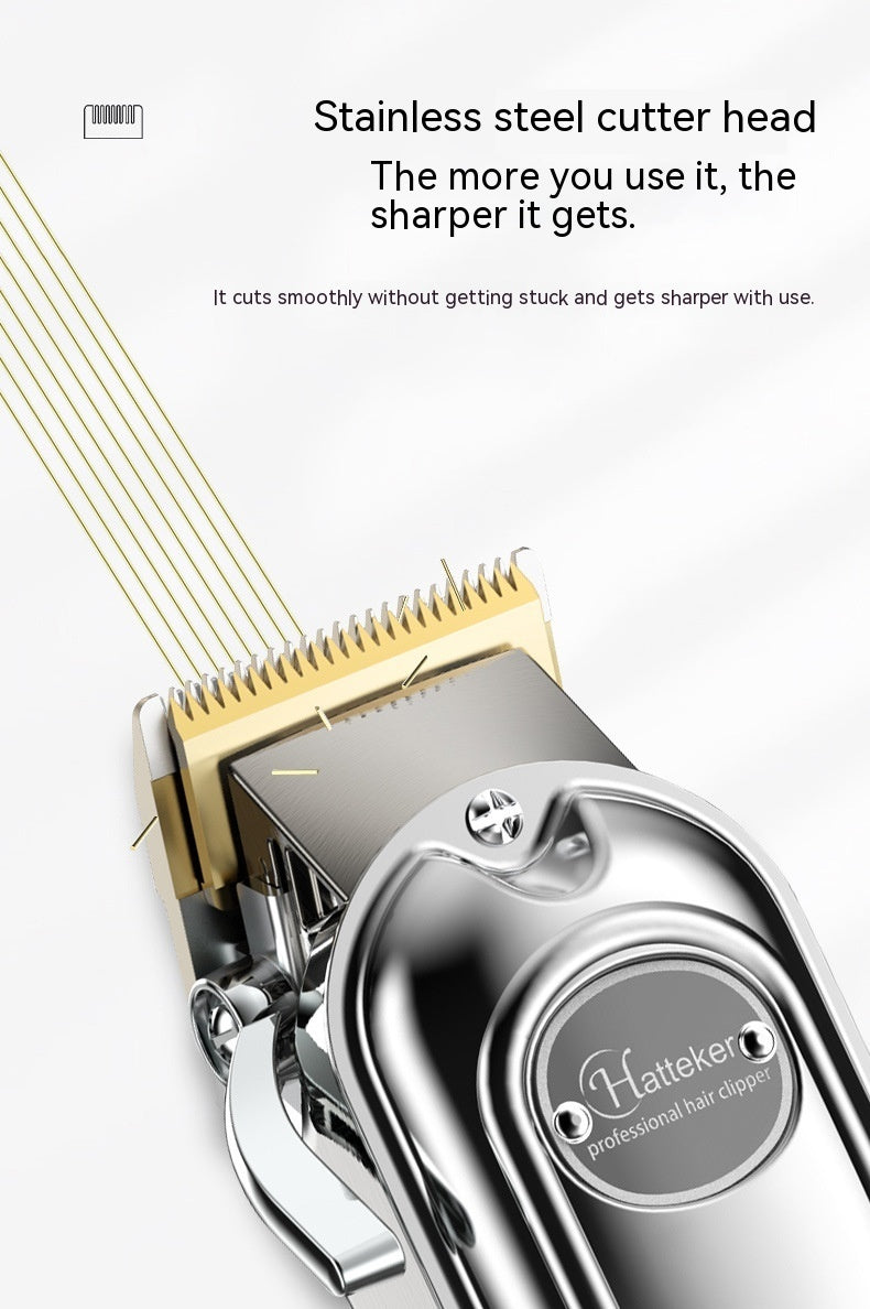 Hair Scissors Metal Machine Intelligent LED LCD Display Hair Salon Washing Electric Clipper Razor Vibrant Vaults