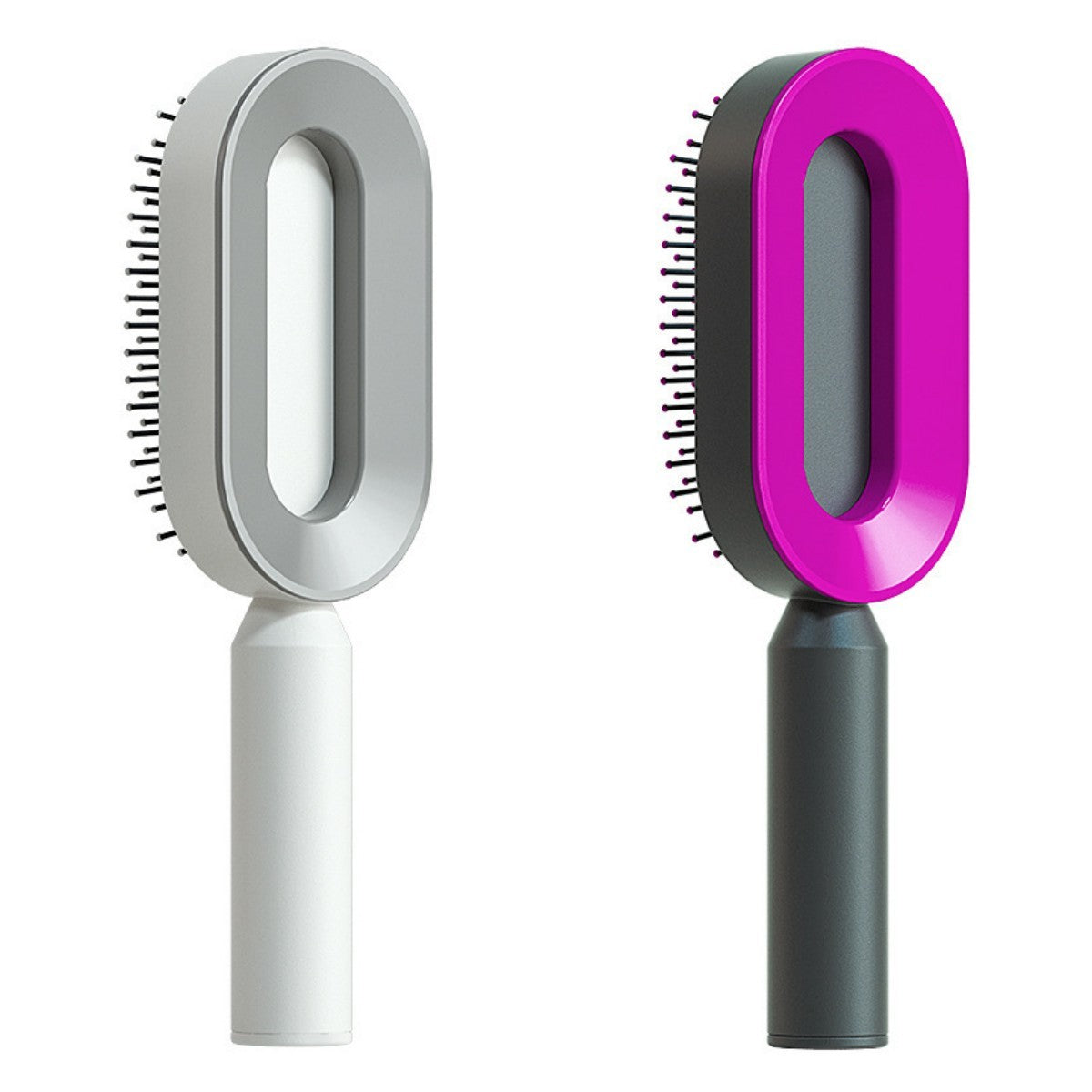 Self Cleaning Hair Brush For Women One-key Cleaning Hair Loss Airbag Massage Scalp Comb Anti-Static Hairbrush Vibrant Vaults