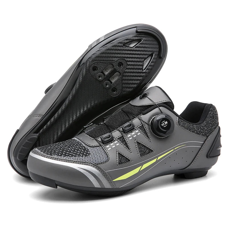 Men’s Cycling Shoes Self-locking Off-road Cycling Sneakers Women Mountain Bicycle Shoes Mesh Racing Shoes Dirt Road Bike Shoes Vibrant Vaults