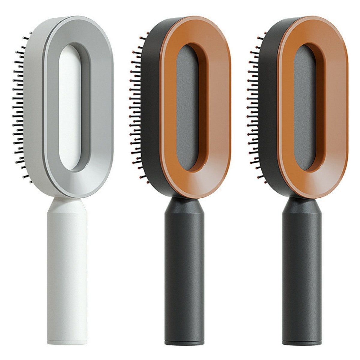 Self Cleaning Hair Brush For Women One-key Cleaning Hair Loss Airbag Massage Scalp Comb Anti-Static Hairbrush Vibrant Vaults