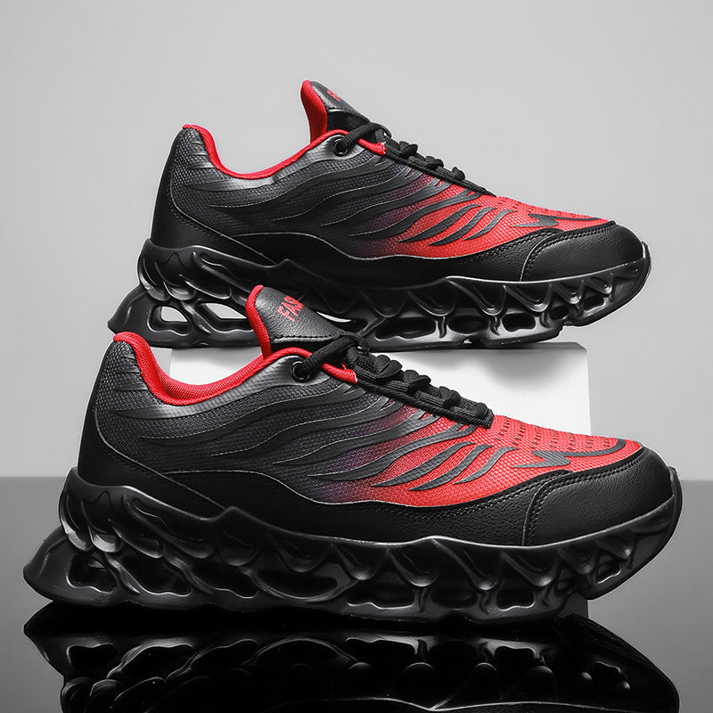 Men's Lace-up Sneakers Thick-soled Daddy Vulcanized Shoes Outdoor Running Sports Casual Shoes Vibrant Vaults