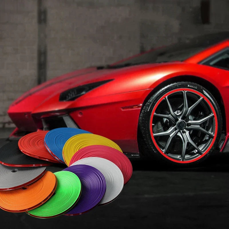 Universal Car Rim Protect Strip Wheel Edge Protector Car Wheel Sticker Tire Protection Care Covers Car Styling Vibrant Vaults