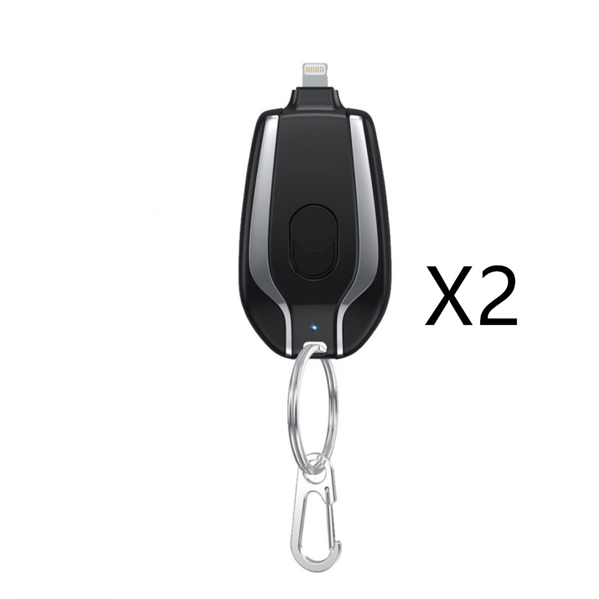 1500mAh Mini Power Emergency Pod Keychain Charger With Type-C Ultra-Compact Mini Battery Pack Fast Charging Backup Power Bank Vibrant Vaults