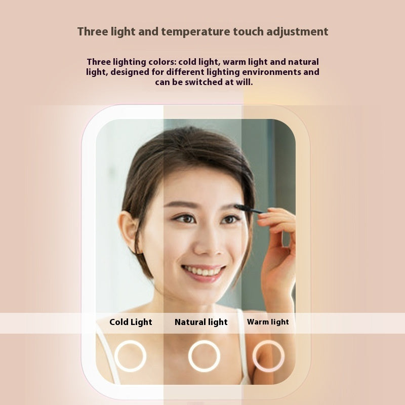 Led Make-up Mirror Portable Smart With Light Vibrant Vaults