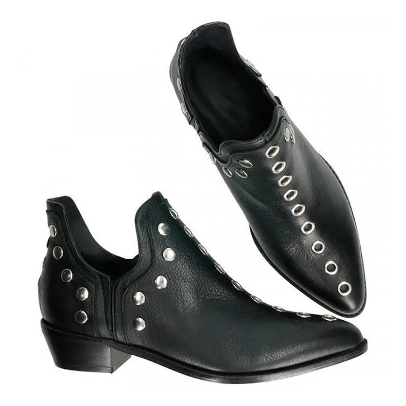 Winter Boots Lady Pointe Shoes Boots-Women Rivets Luxury Designer 2024 Pointy Autumn Rubber Low Fashion Lace-Up Cotton Fabric S Vibrant Vaults