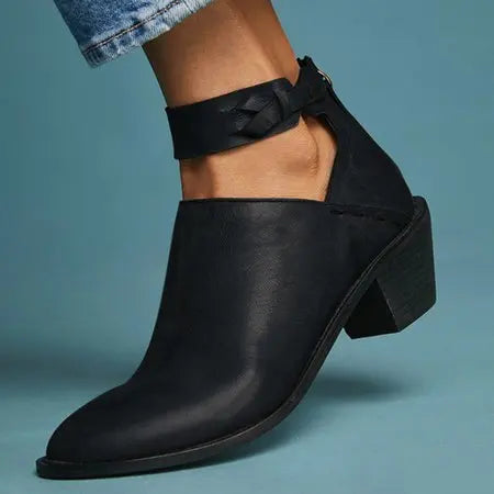 Winter Boots Lady Pointe Shoes Boots-Women Rivets Luxury Designer 2024 Pointy Autumn Rubber Low Fashion Lace-Up Cotton Fabric S Vibrant Vaults