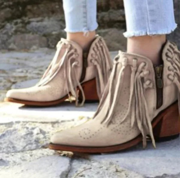Winter Boots Lady Pointe Shoes Boots-Women Rivets Luxury Designer 2024 Pointy Autumn Rubber Low Fashion Lace-Up Cotton Fabric S Vibrant Vaults
