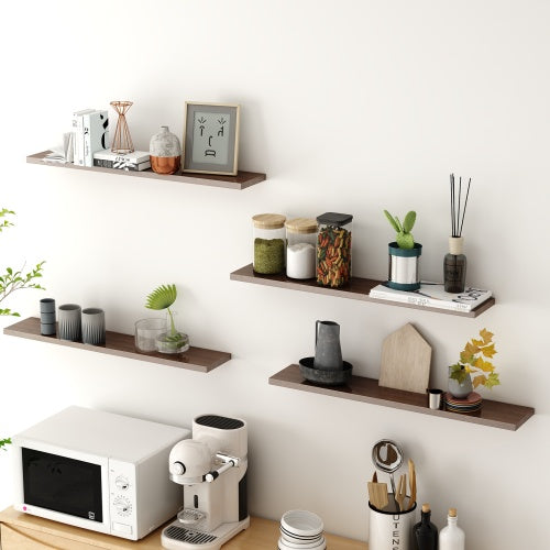 Floating Shelves, 32inch Floating Shelves For Wall Mounted, Wall Shelves For Bathroom, Dining Room, Kitchen, Floating Shelf For Books, Storage, Room Decor Vibrant Vaults