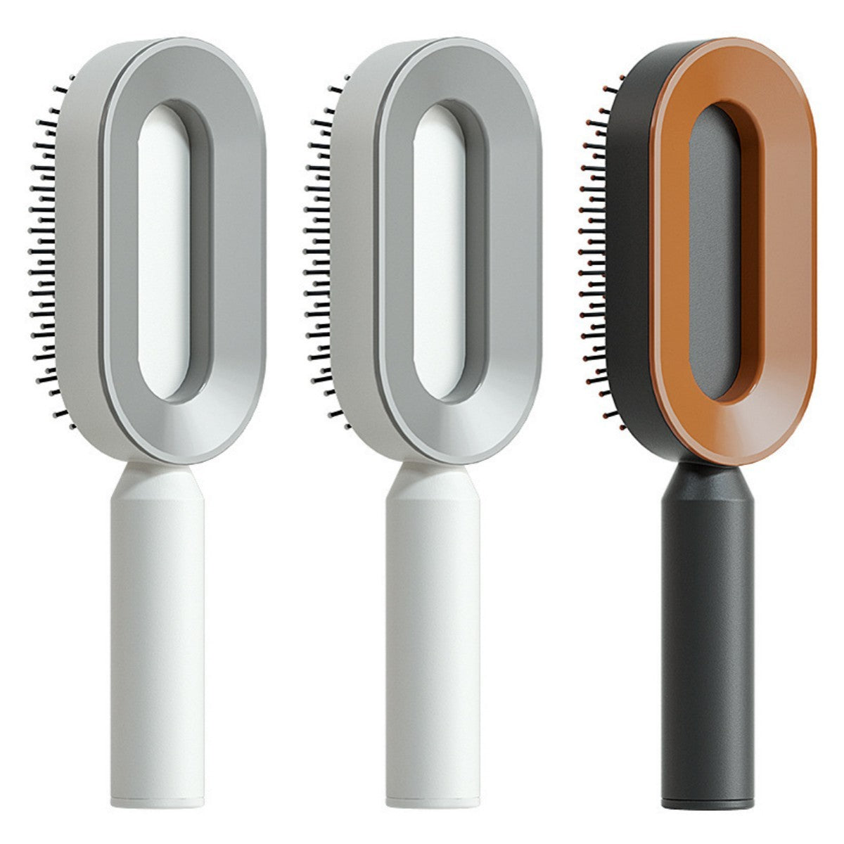 Self Cleaning Hair Brush For Women One-key Cleaning Hair Loss Airbag Massage Scalp Comb Anti-Static Hairbrush Vibrant Vaults