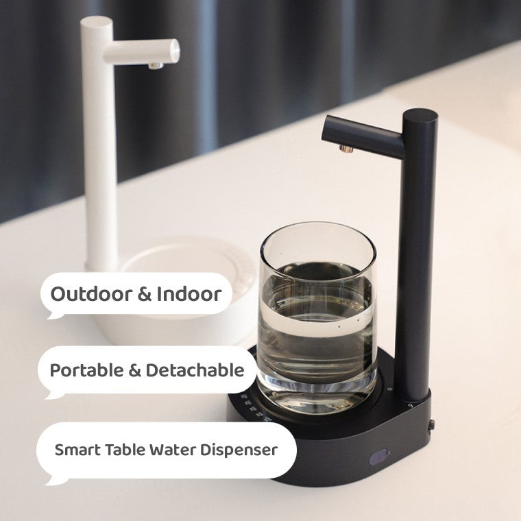 Desk Dispenser Electric Water Gallon Automatic Water Bottle Dispenser Rechargeable Water Dispenser Vibrant Vaults
