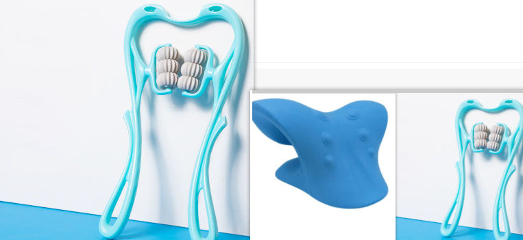 Multifunctional Manual Six-wheel Neck Massager Massage Relieve Roller Massage Tool Vibrant Vaults