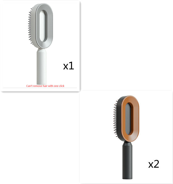 Self Cleaning Hair Brush For Women One-key Cleaning Hair Loss Airbag Massage Scalp Comb Anti-Static Hairbrush Vibrant Vaults