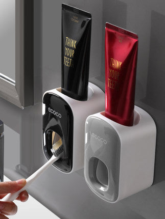 Wall Mounted Automatic Toothpaste Holder Bathroom Accessories Set Dispenser Vibrant Vaults