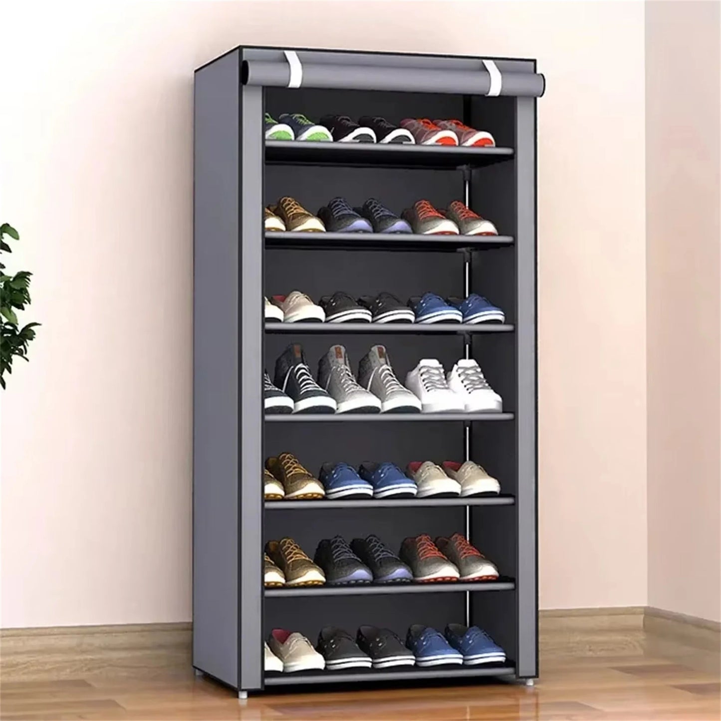 Multilayer Shoe Rack Organizer Nonwoven Fabric Hallway Entryway Stand Holder Space Saving Cabinet Home Furniture Dustproof Shelf Vibrant Vaults