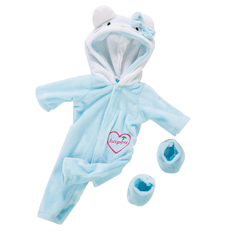 18Inch/45cm Popular American Doll Clothes Set Fit Reborn Doll Pink Blue Red Cat Clothes Pajamas Accessory Doll Clothes Girl Gift Vibrant Vaults