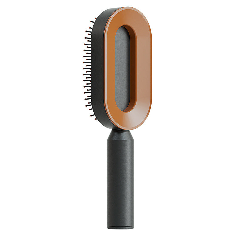 Self Cleaning Hair Brush For Women One-key Cleaning Hair Loss Airbag Massage Scalp Comb Anti-Static Hairbrush Vibrant Vaults