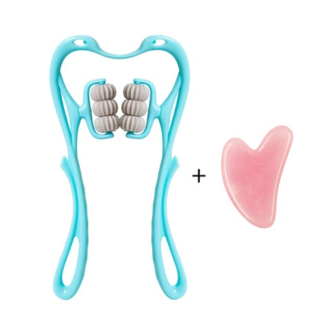 Multifunctional Manual Six-wheel Neck Massager Massage Relieve Roller Massage Tool Vibrant Vaults