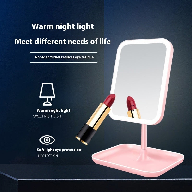 Led Make-up Mirror Portable Smart With Light Vibrant Vaults