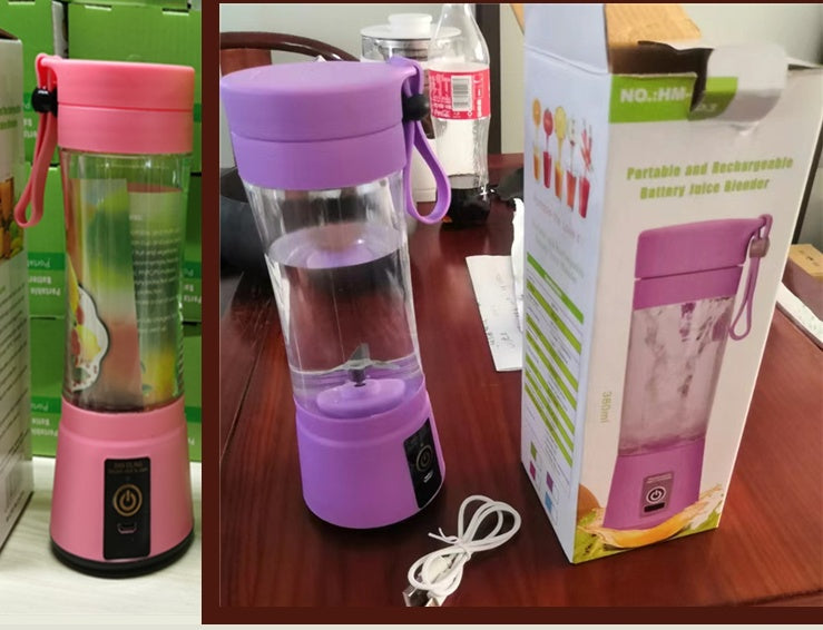 Portable Blender With USB Rechargeable Mini Kitchen Fruit Juice Mixer Home Simple Portable Electric Mini Juicer Vibrant Vaults