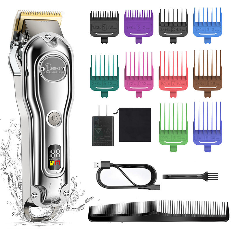 Hair Scissors Metal Machine Intelligent LED LCD Display Hair Salon Washing Electric Clipper Razor Vibrant Vaults