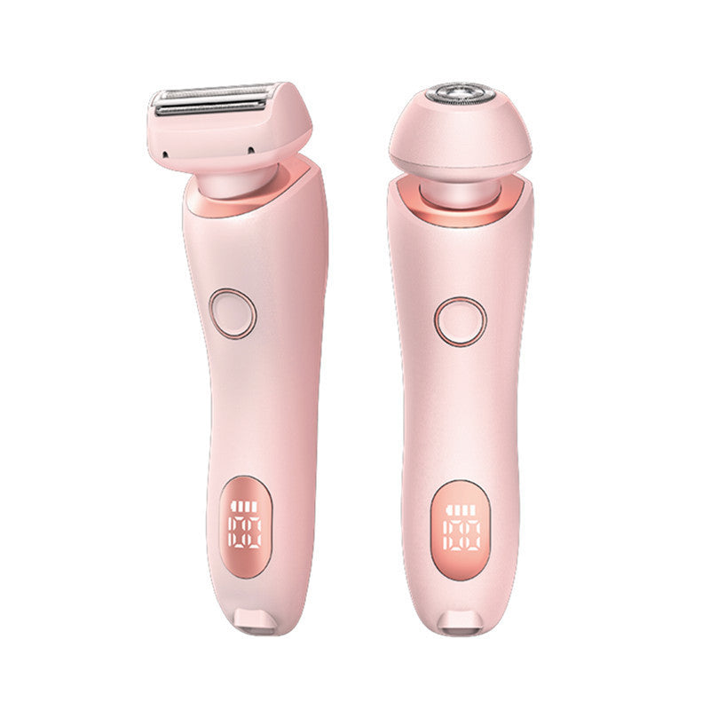 2 In 1 Hair Removal Epilator USB Rechargeable Trimmer Women Body Razor Face Leg Armpit Bikini Hand Pubic Shaver Hair Remover Vibrant Vaults