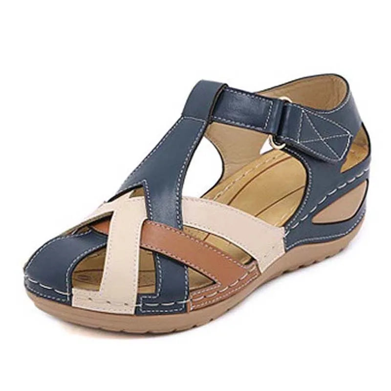 Open Toe Summer Women New Elegant Non Slip Shoes For Women Wedges Non-Slip Buckle Zapatos De Mujer Sandals Women Footwear Vibrant Vaults