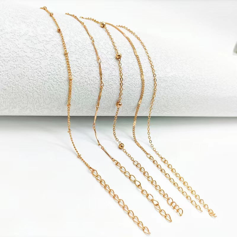Stylish Simple And Versatile Anklets 5 Pieces Suit Combination Vibrant Vaults