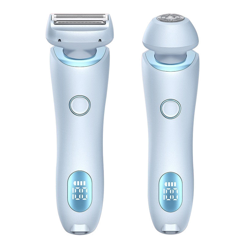 2 In 1 Hair Removal Epilator USB Rechargeable Trimmer Women Body Razor Face Leg Armpit Bikini Hand Pubic Shaver Hair Remover Vibrant Vaults