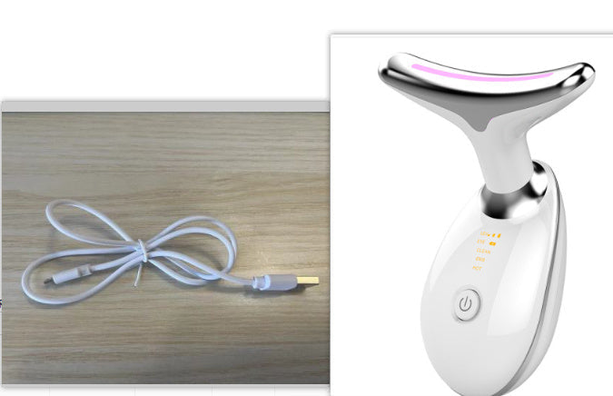 EMS Thermal Neck Lifting And Tighten Massager Electric Microcurrent Wrinkle Remover Vibrant Vaults