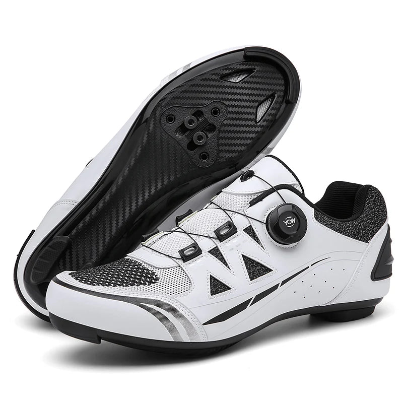 Men’s Cycling Shoes Self-locking Off-road Cycling Sneakers Women Mountain Bicycle Shoes Mesh Racing Shoes Dirt Road Bike Shoes Vibrant Vaults