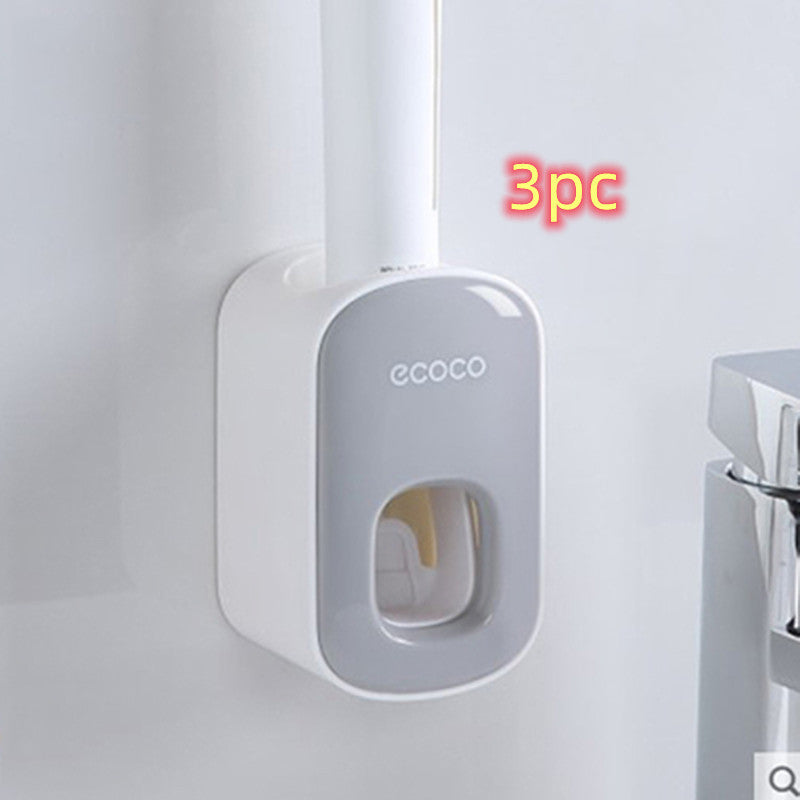 Wall Mounted Automatic Toothpaste Holder Bathroom Accessories Set Dispenser Vibrant Vaults