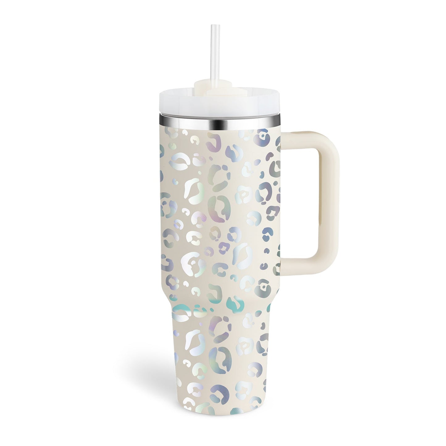40oz Straw Coffee Mug With Handle Portable Car Stainless Steel Water Bottle Large Capacity Travel Bisphenol A Free Mug Vibrant Vaults