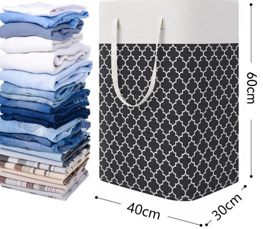 Large Laundry Basket Striped Foldable Storage Bag Laundry Baskets Vibrant Vaults