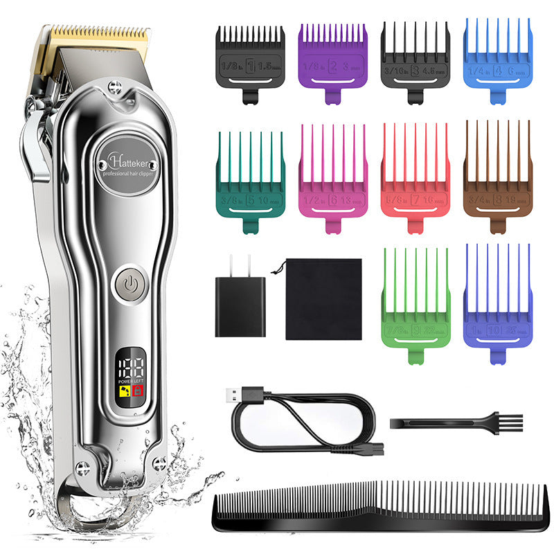 Hair Scissors Metal Machine Intelligent LED LCD Display Hair Salon Washing Electric Clipper Razor Vibrant Vaults
