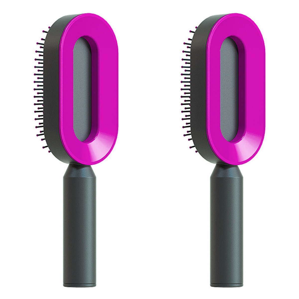 Self Cleaning Hair Brush For Women One-key Cleaning Hair Loss Airbag Massage Scalp Comb Anti-Static Hairbrush Vibrant Vaults