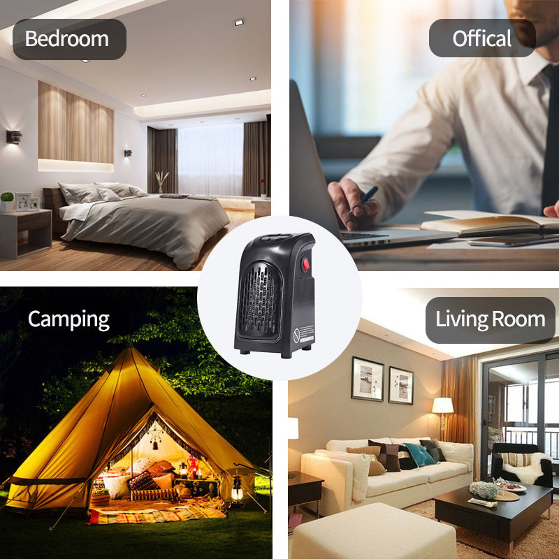 Winter Air Heater Fan Heater Electric Home Heaters Mini Room Air Wall Heater Ceramic Heating Warmer Fan For Home Office Camping Vibrant Vaults