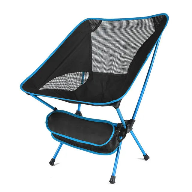 Detachable Portable Folding Moon Chair Outdoor Camping Chairs Beach Fishing Chair Ultralight Travel Hiking Picnic Seat Tools
