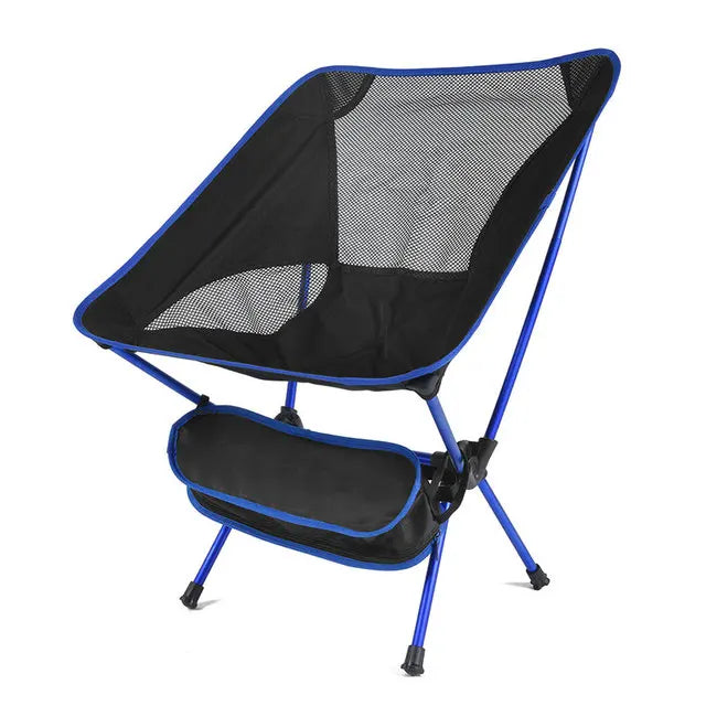 Detachable Portable Folding Moon Chair Outdoor Camping Chairs Beach Fishing Chair Ultralight Travel Hiking Picnic Seat Tools